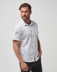 The Thick Of It Button-Up Men/White/Quiet Harbor