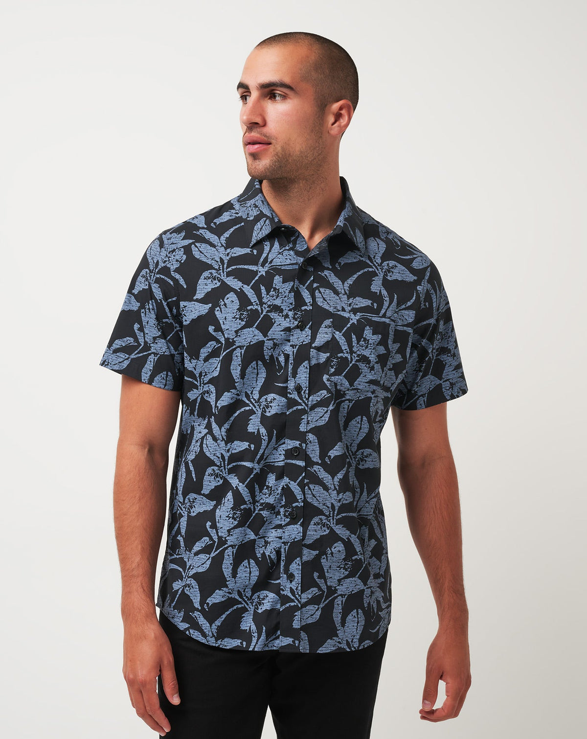 Photo Finish Button-Up Men/Black