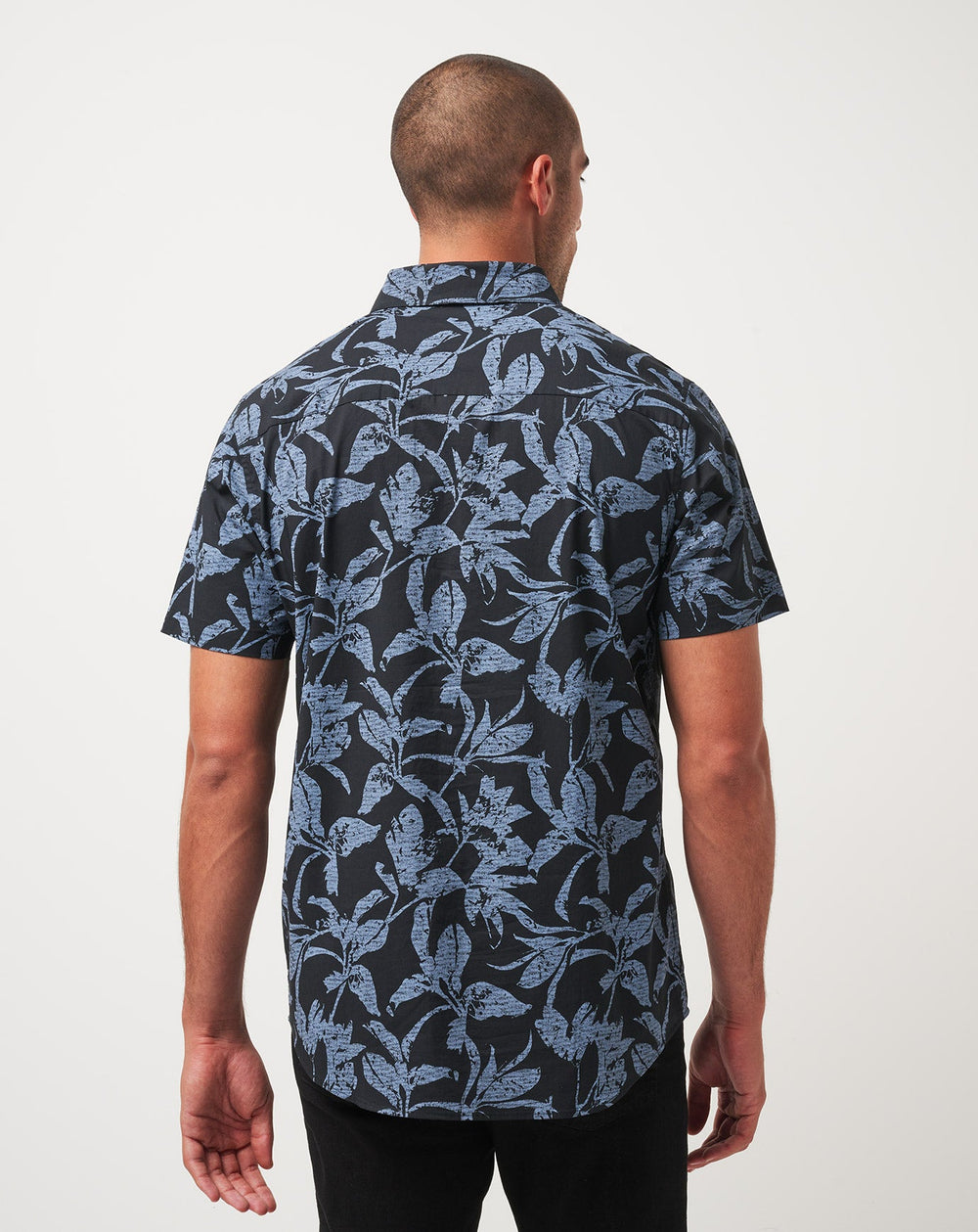 Photo Finish Button-Up Men/Black