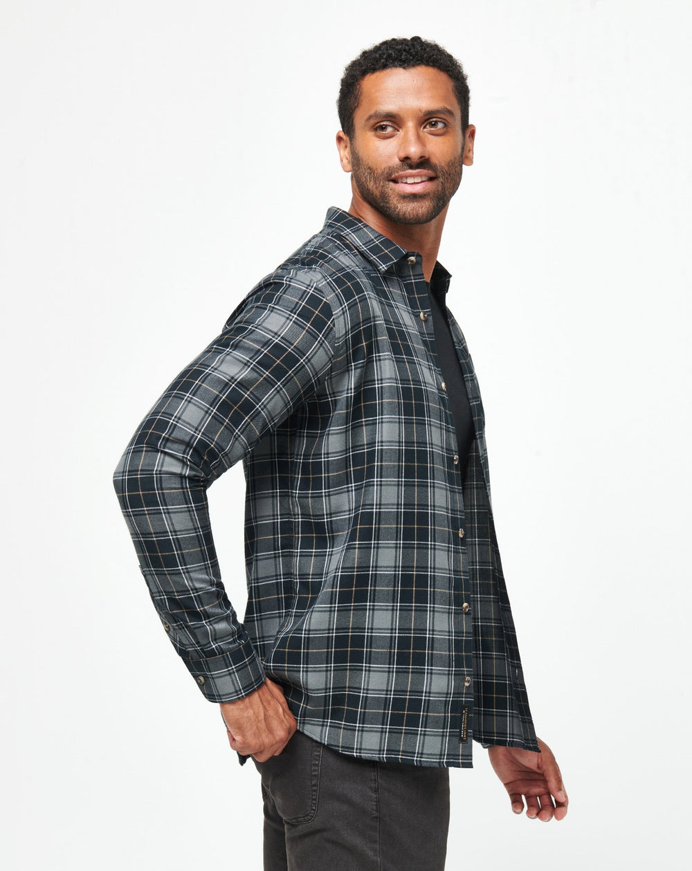 Sir Travis Button-Up Men/Black