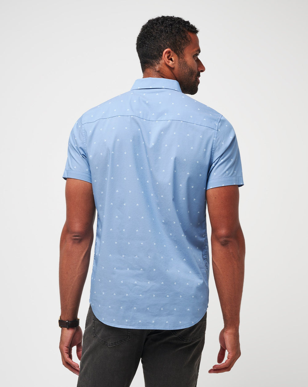 Wind It In Button-Up Men/Heather Quiet Harbor