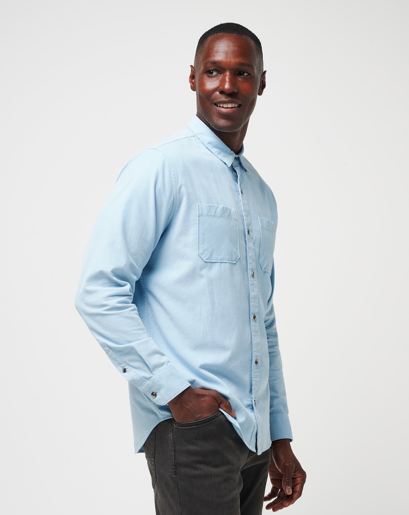 Barrel Of Laughs Button-Up Men/Dream Blue