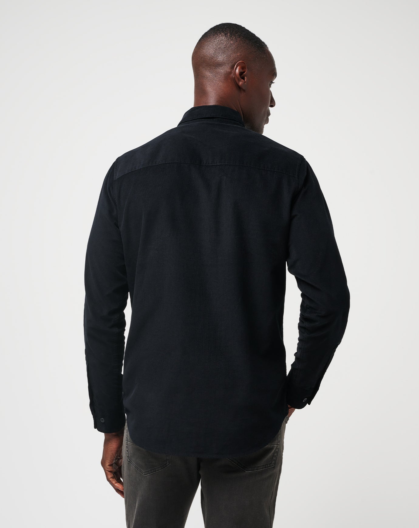 Barrel Of Laughs Button-Up Men/Black