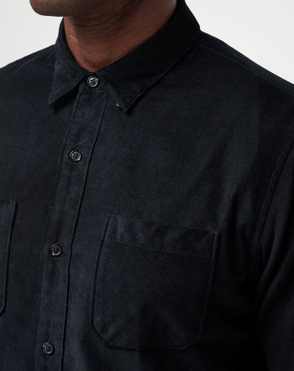 Barrel Of Laughs Button-Up Men/Black