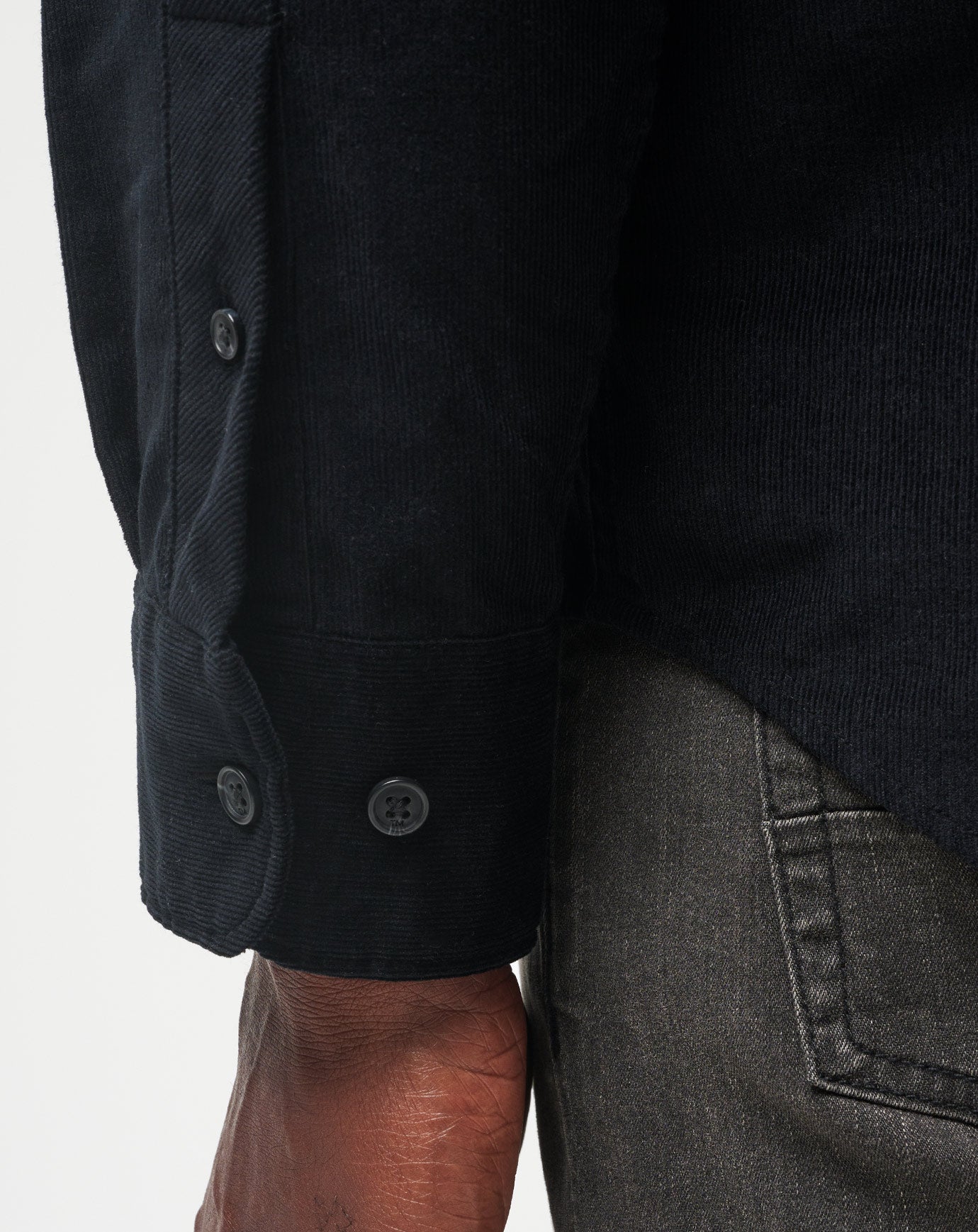Barrel Of Laughs Button-Up Men/Black