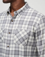 Cloud Flannel Plaid Button-Up Men/Vanilla Ice/Quiet Shade