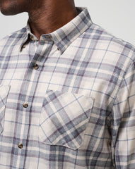 Cloud Flannel Plaid Button-Up Men/Oxford Tan/Plum