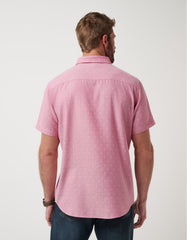 Early Check In Button-Up Men/Heather Rose Wine