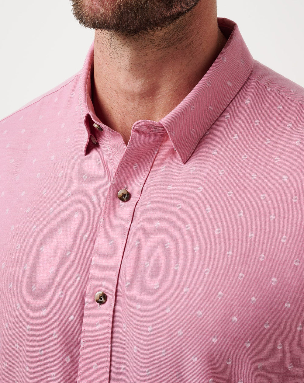 Early Check In Button-Up Men/Heather Rose Wine