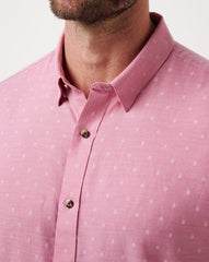 Early Check In Button-Up Men/Heather Rose Wine