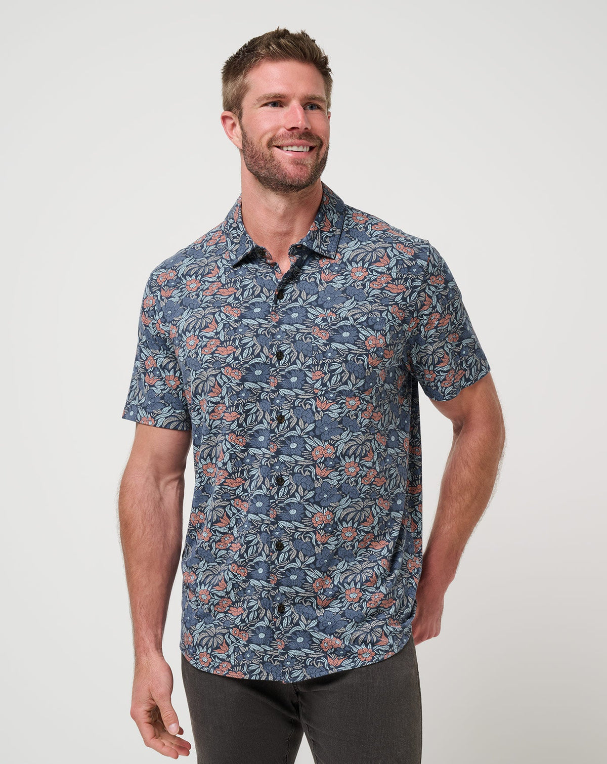 Knit Day Cruise Button-Up Men/Mood Indigo/Vintage Indigo