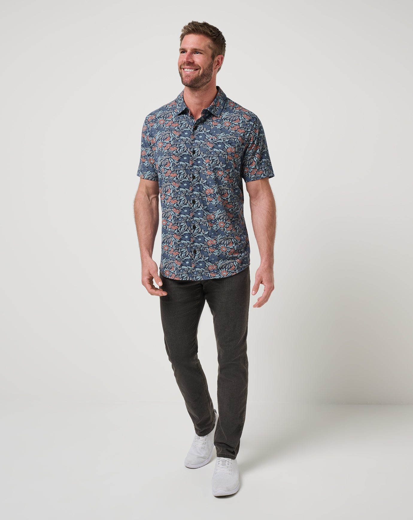Knit Day Cruise Button-Up Men/Mood Indigo/Vintage Indigo