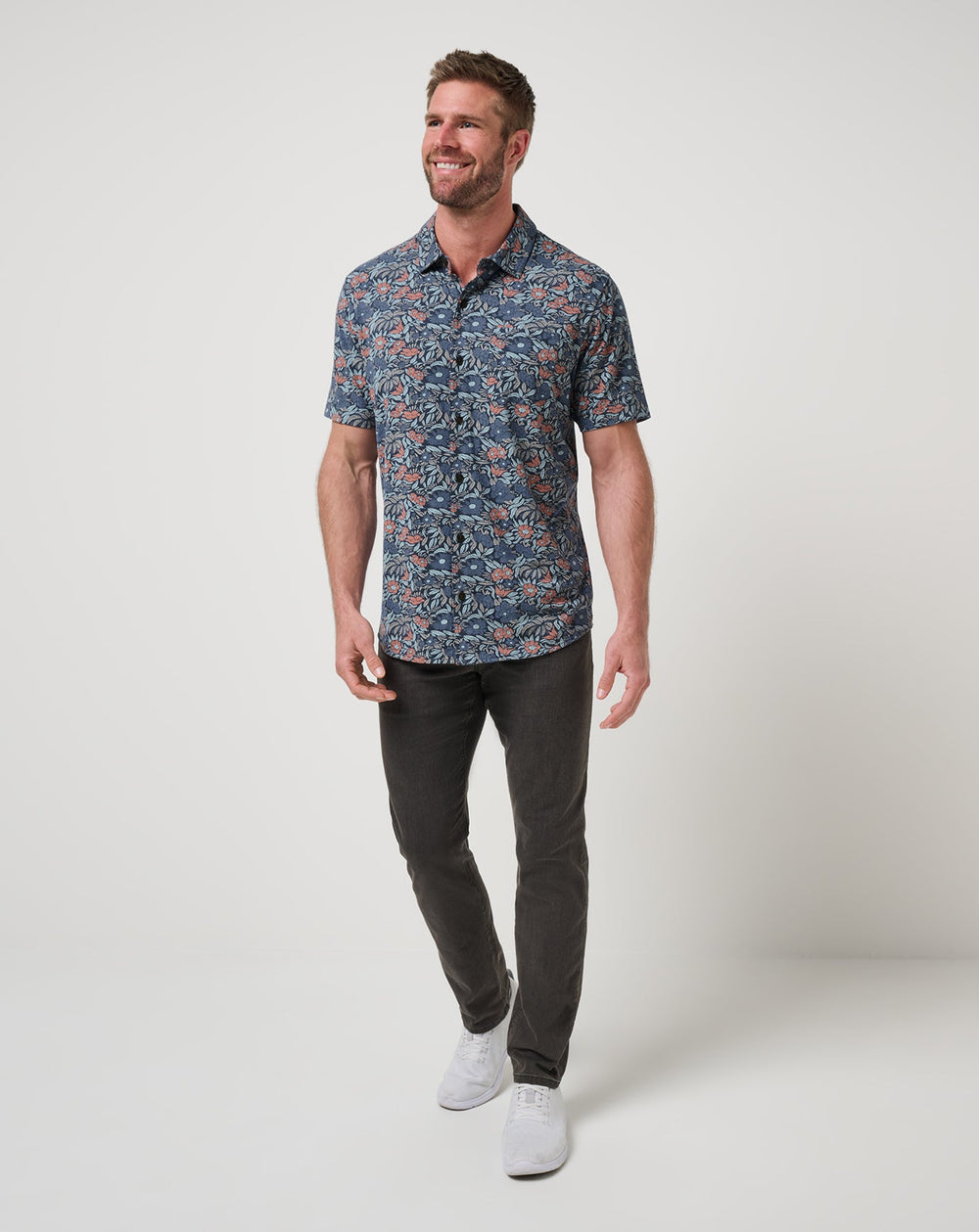 Knit Day Cruise Button-Up Men/Mood Indigo/Vintage Indigo