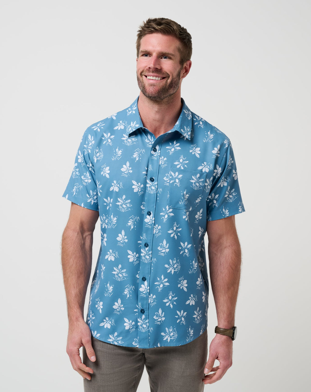 Techwoven Seamate Button-Up Men/Captains Blue