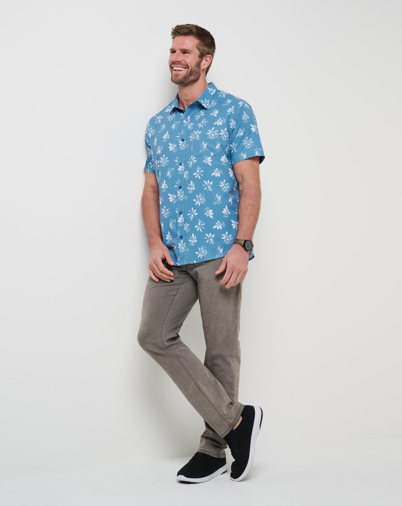 Techwoven Seamate Button-Up Men/Captains Blue