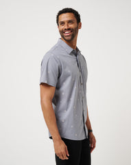 French Riviera Button-Up Men/Quiet Shade