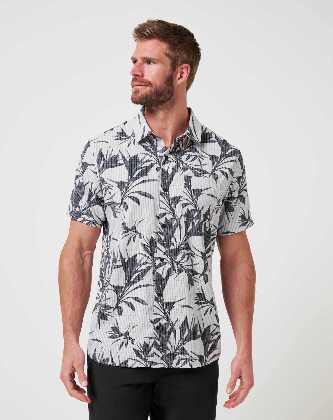 Light Map Button-Up Men/Micro Chip