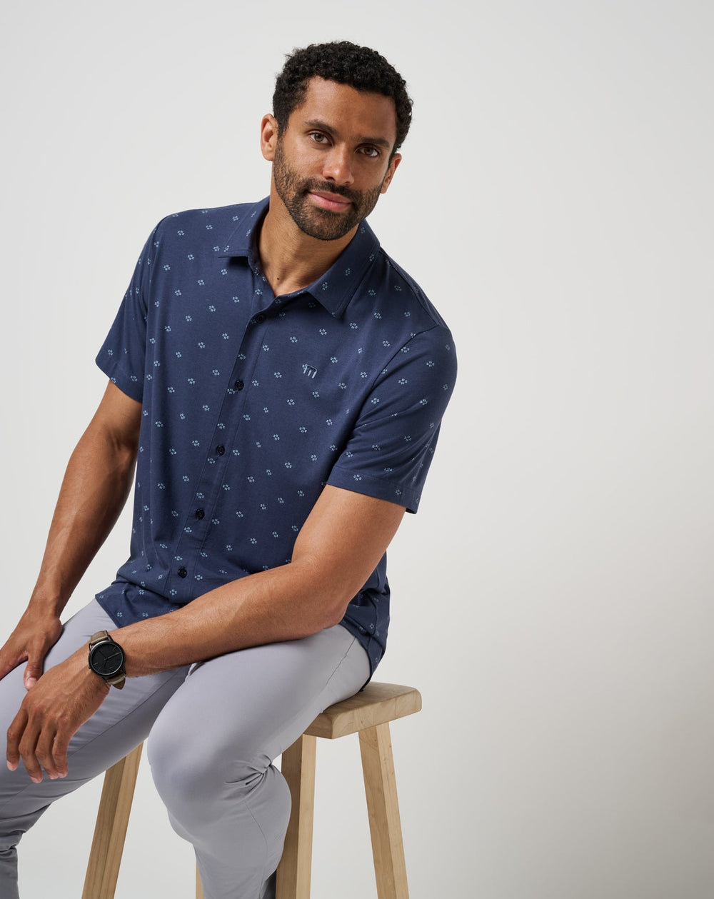 Shore Of It Button-Up Men/Total Eclipse