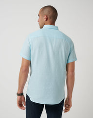 Early Check In Button-Up Men/Cory Blue