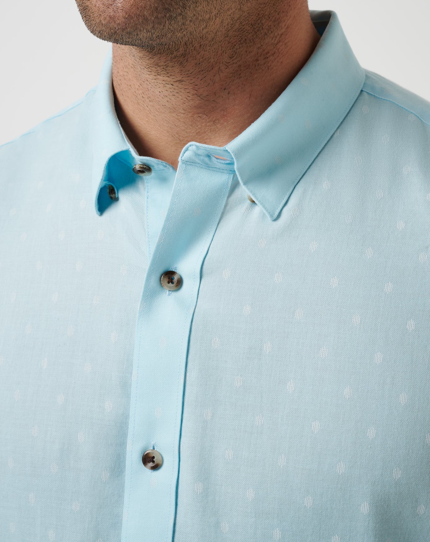 Early Check In Button-Up Men/Cory Blue