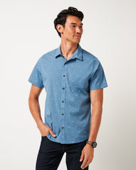 Per Aspera Button-Up Men/Captains Blue