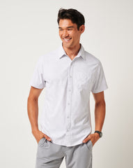 Techwoven Acropolis Button-Up Men/White