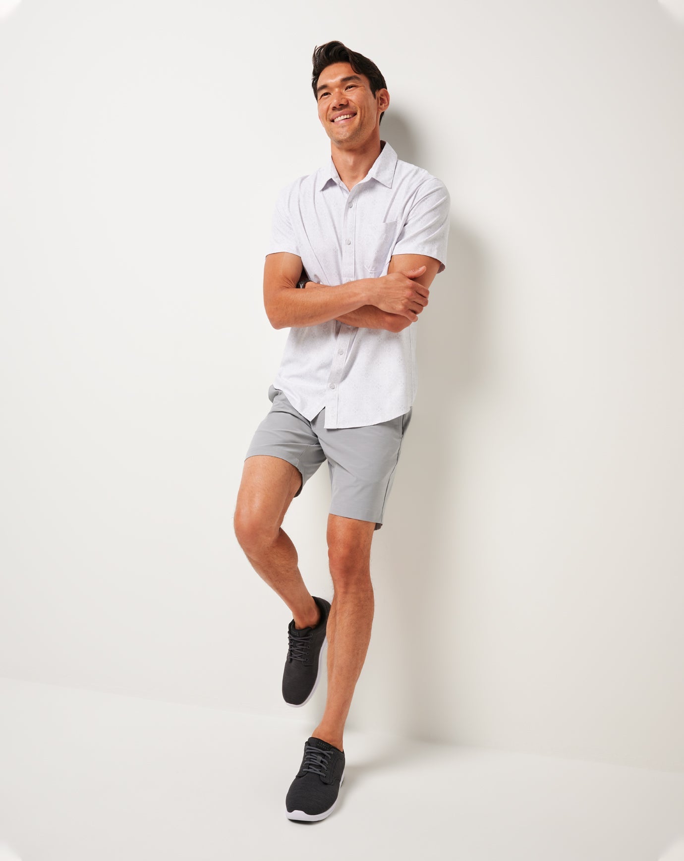 Techwoven Acropolis Button-Up Men/White