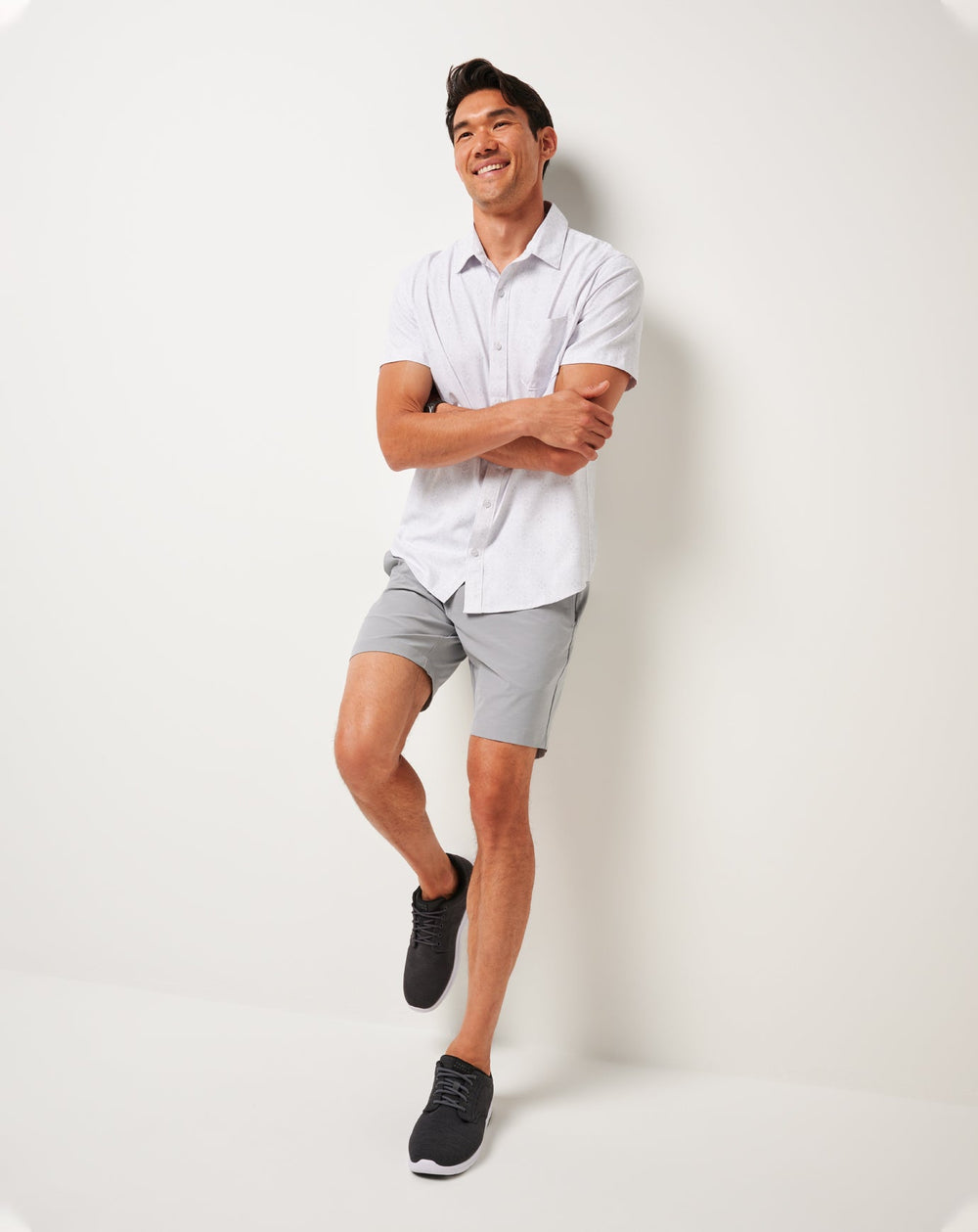 Techwoven Acropolis Button-Up Men/White