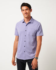 Knit Trip To The City Button-Up Men/Heather Violet Storm
