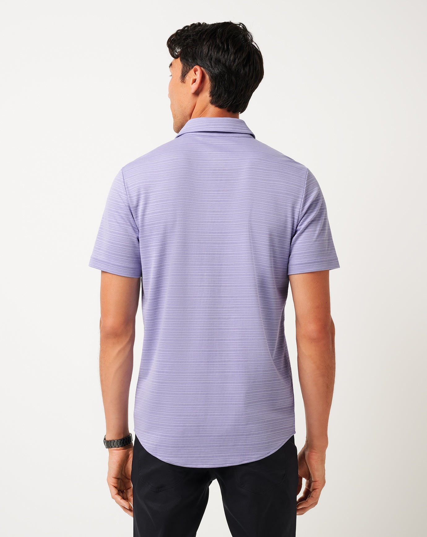Knit Trip To The City Button-Up Men/Heather Violet Storm