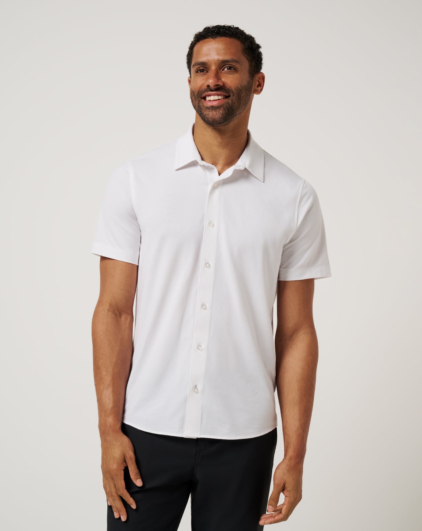 The Heater Button-Up Men/White