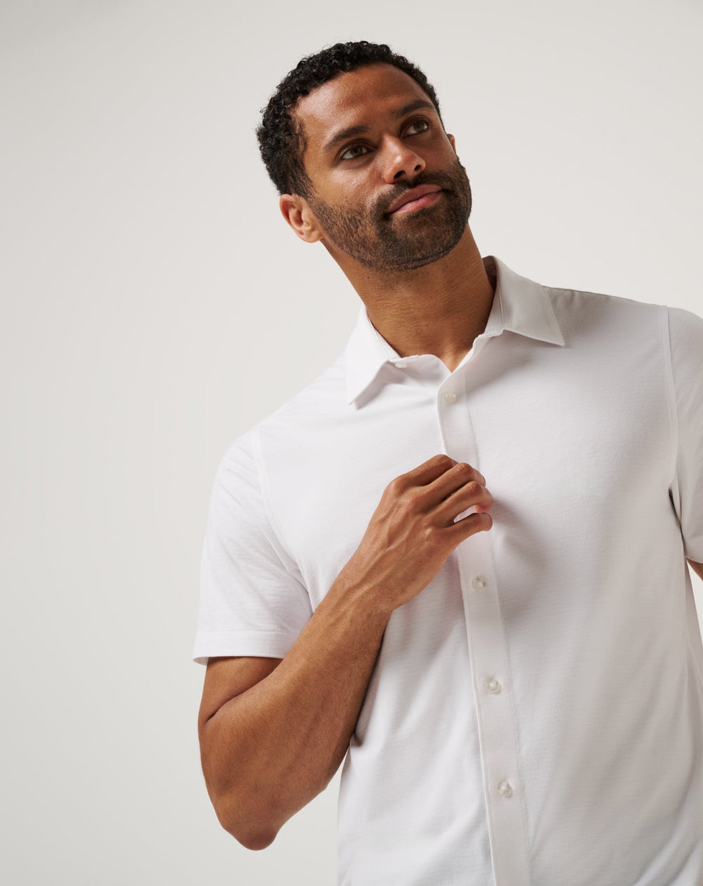 The Heater Button-Up Men/White
