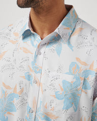 Techwoven Board Battle Button-Up Men|New/White