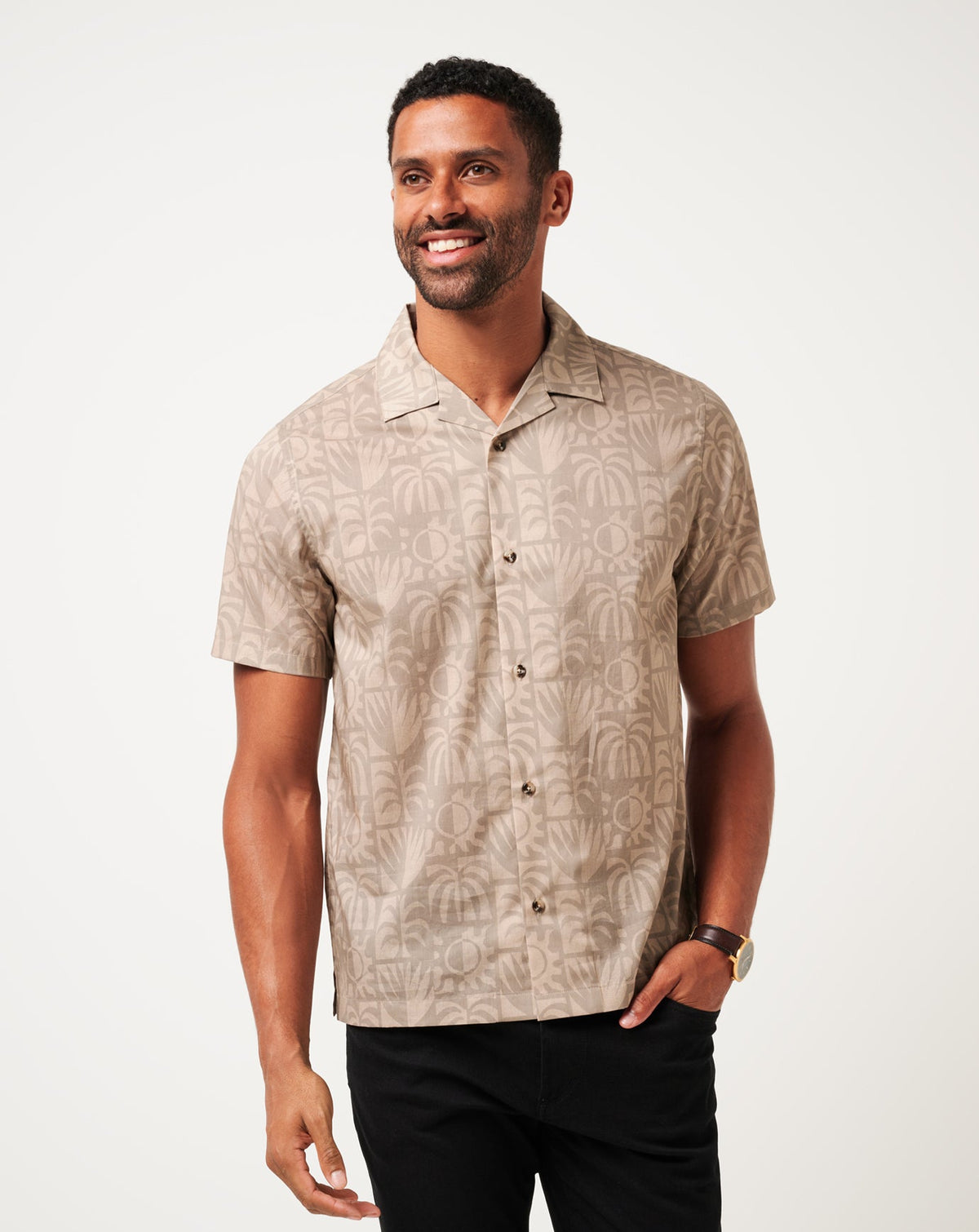Desert Sun Button-Up Men/Italian Sand