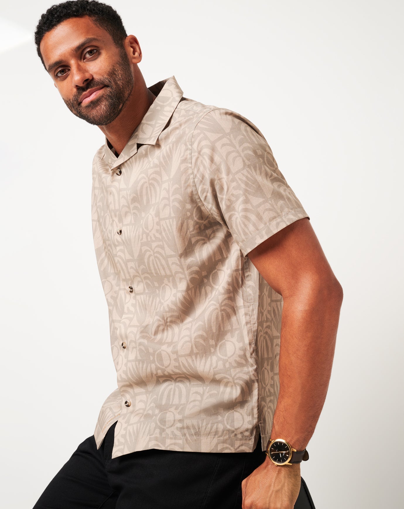 Desert Sun Button-Up Men/Italian Sand