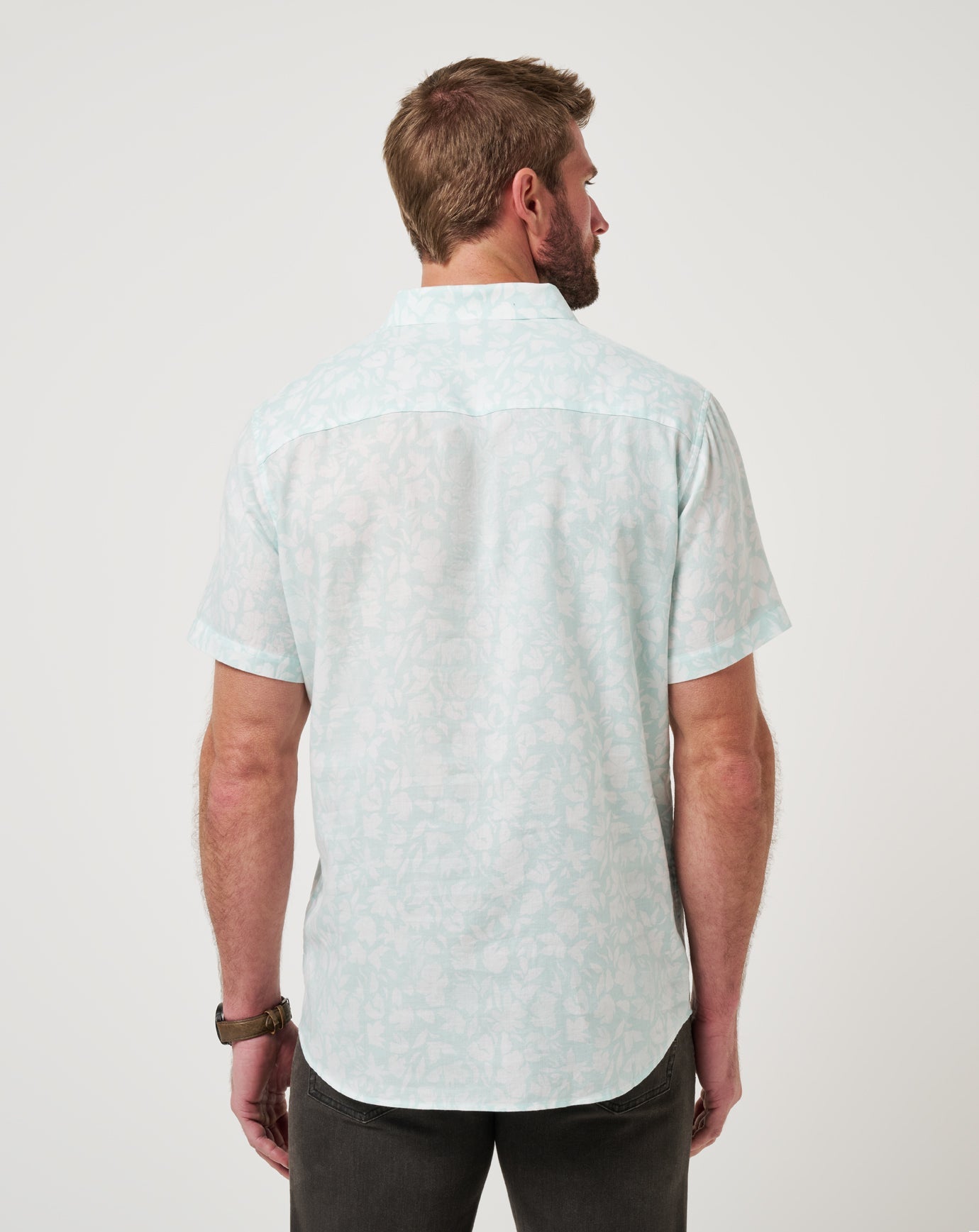 Double Room Button-Up Men/Eggshell Blue