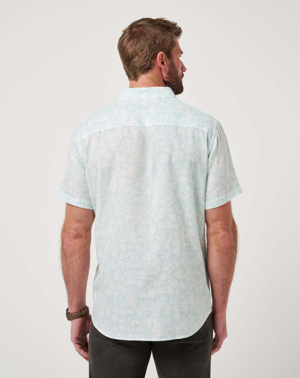 Double Room Button-Up Men/Eggshell Blue