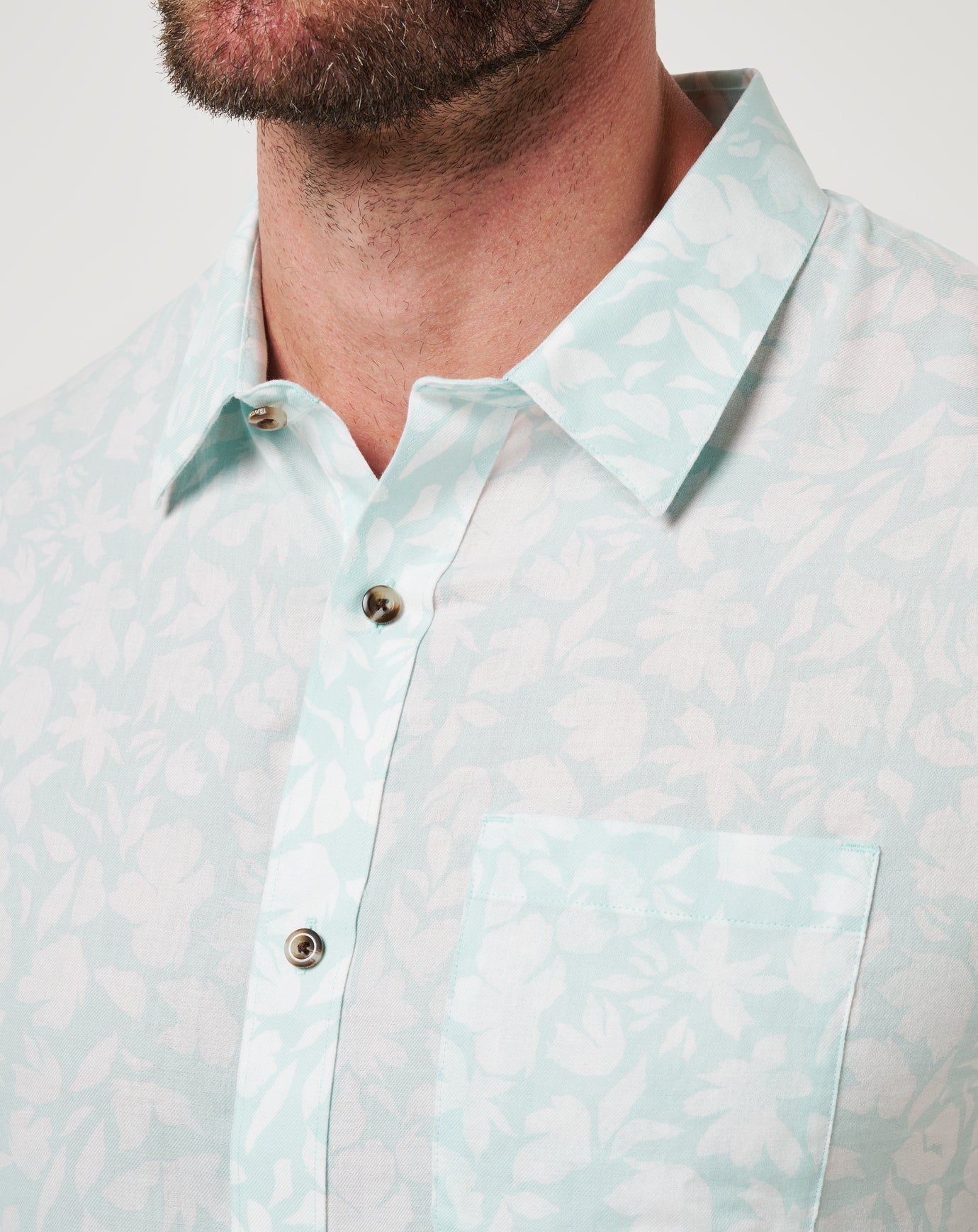 Double Room Button-Up Men/Eggshell Blue