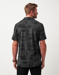 Knit Gravitation Button-Up Men/Black