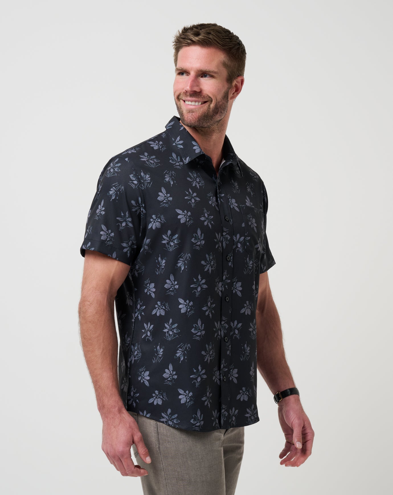 Techwoven Seamate Button-Up Men/Black