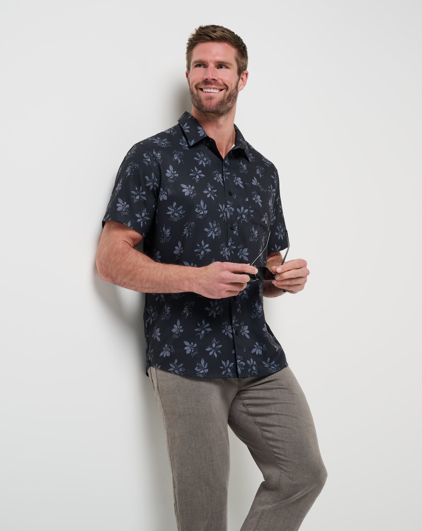 Techwoven Seamate Button-Up Men/Black