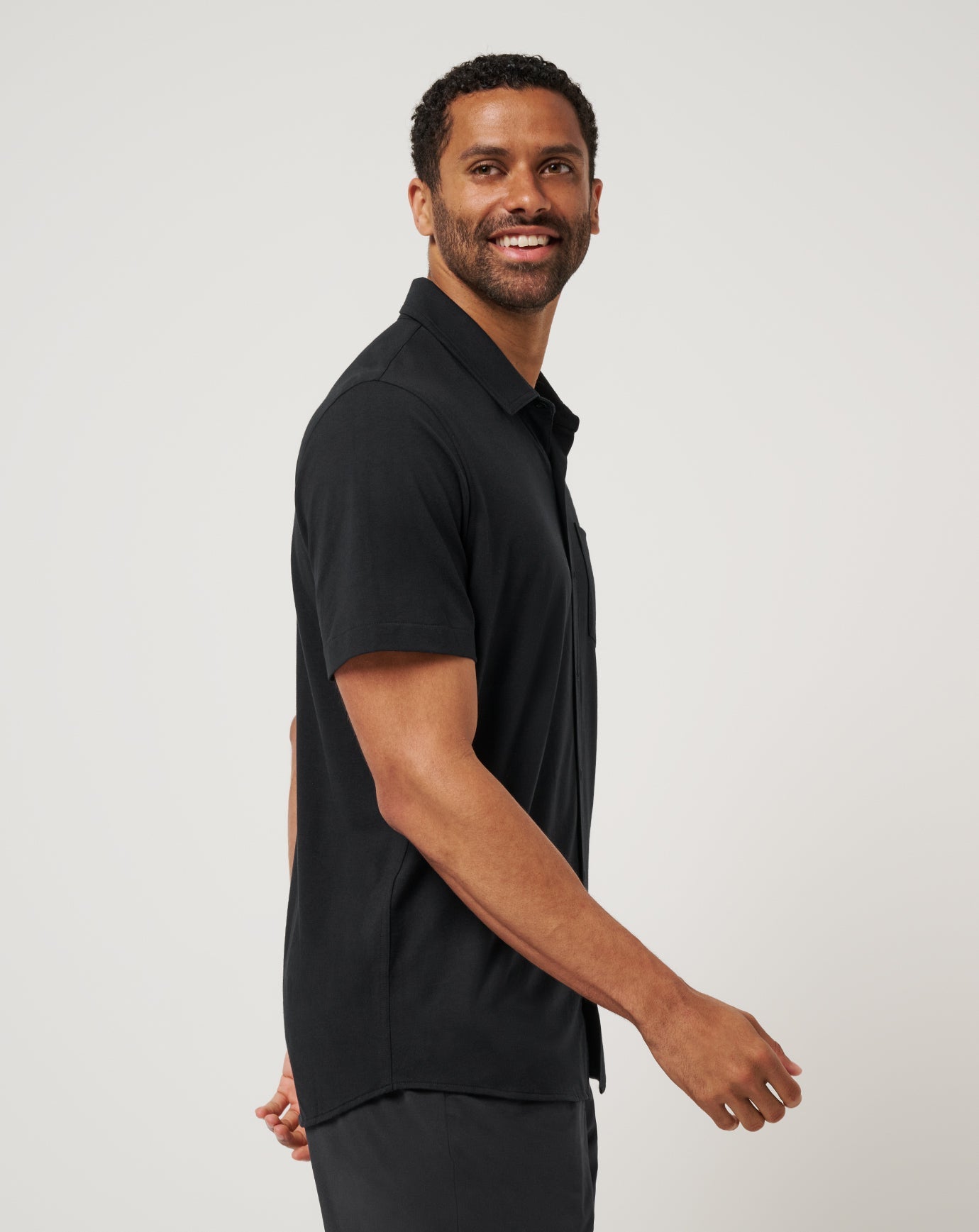 Poolside Pitcher Button-Up Men/Black