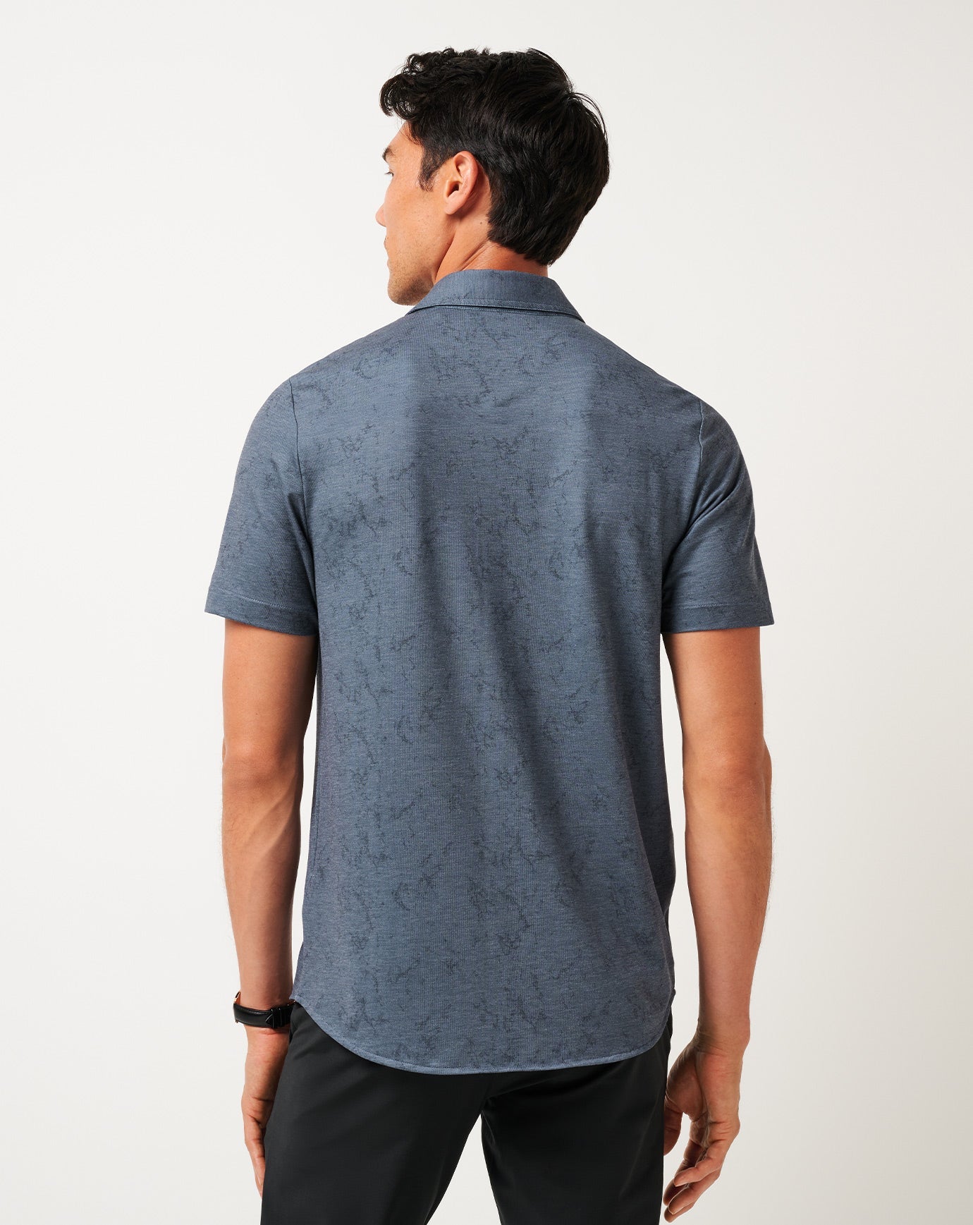 Knit Featherweight Tides Button-Up Men/Mood Indigo/Vintage Indigo