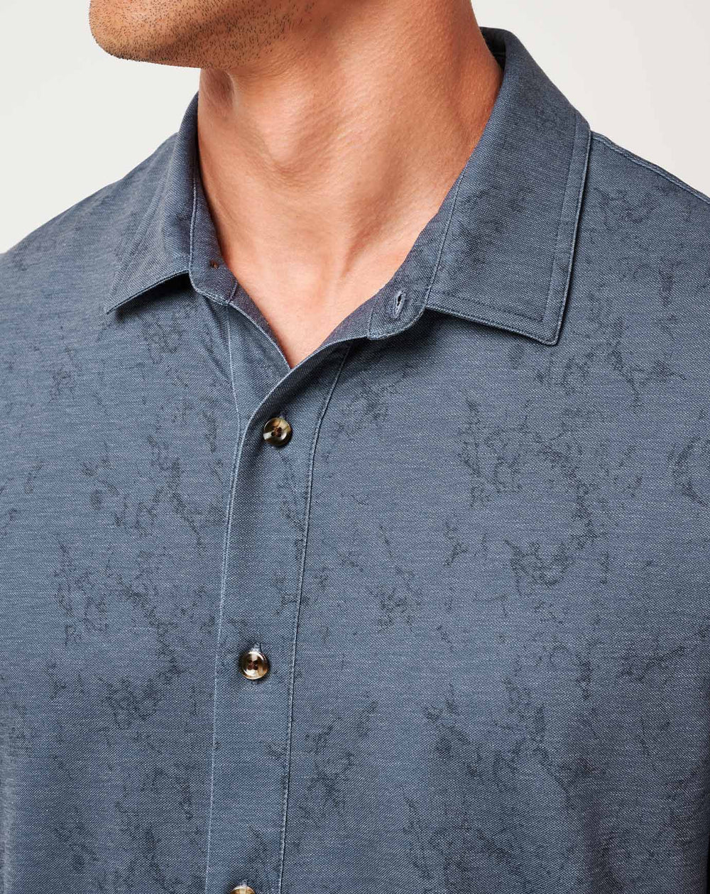 Knit Featherweight Tides Button-Up Men/Mood Indigo/Vintage Indigo