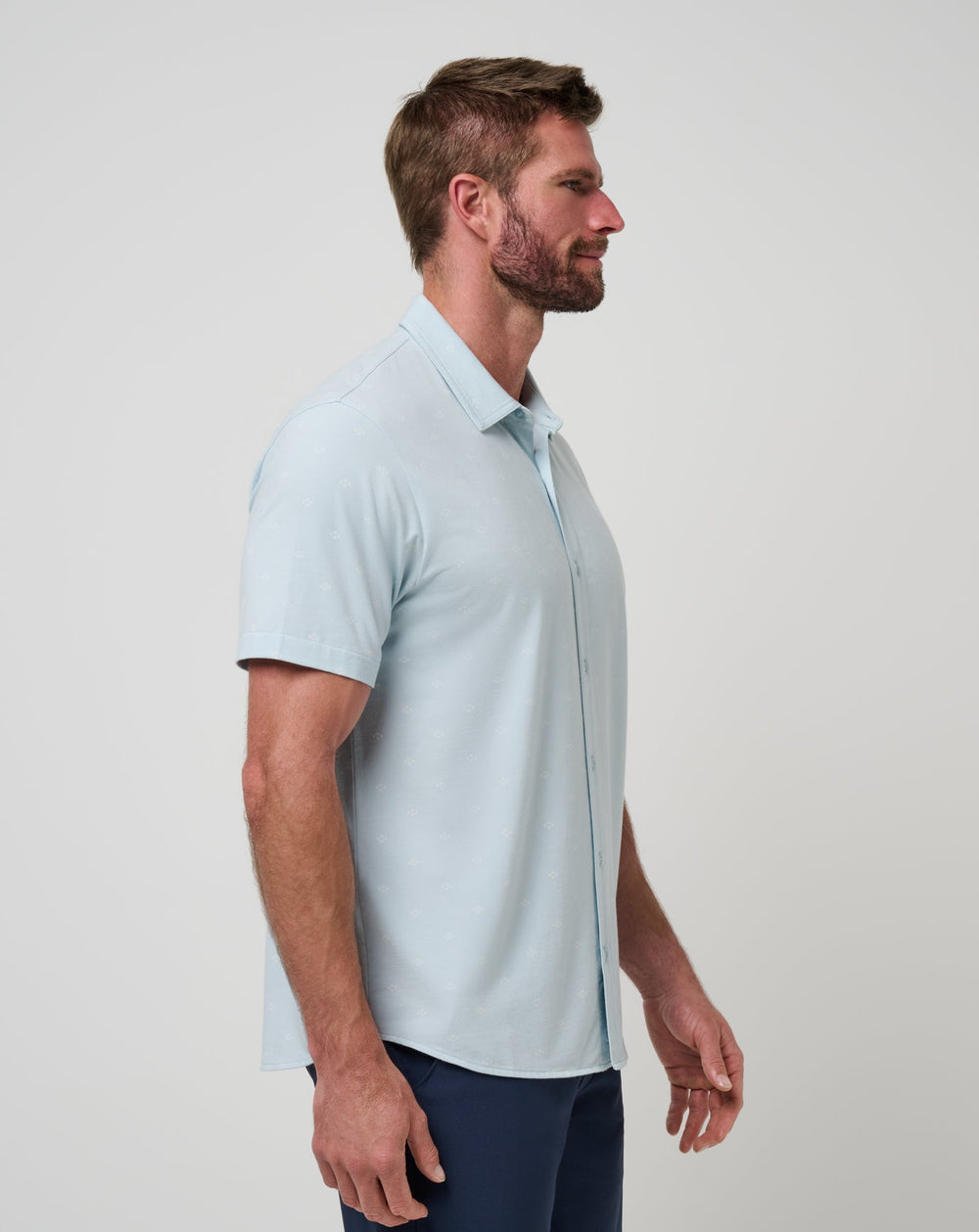 Shore Of It Button-Up Men/Azzurro