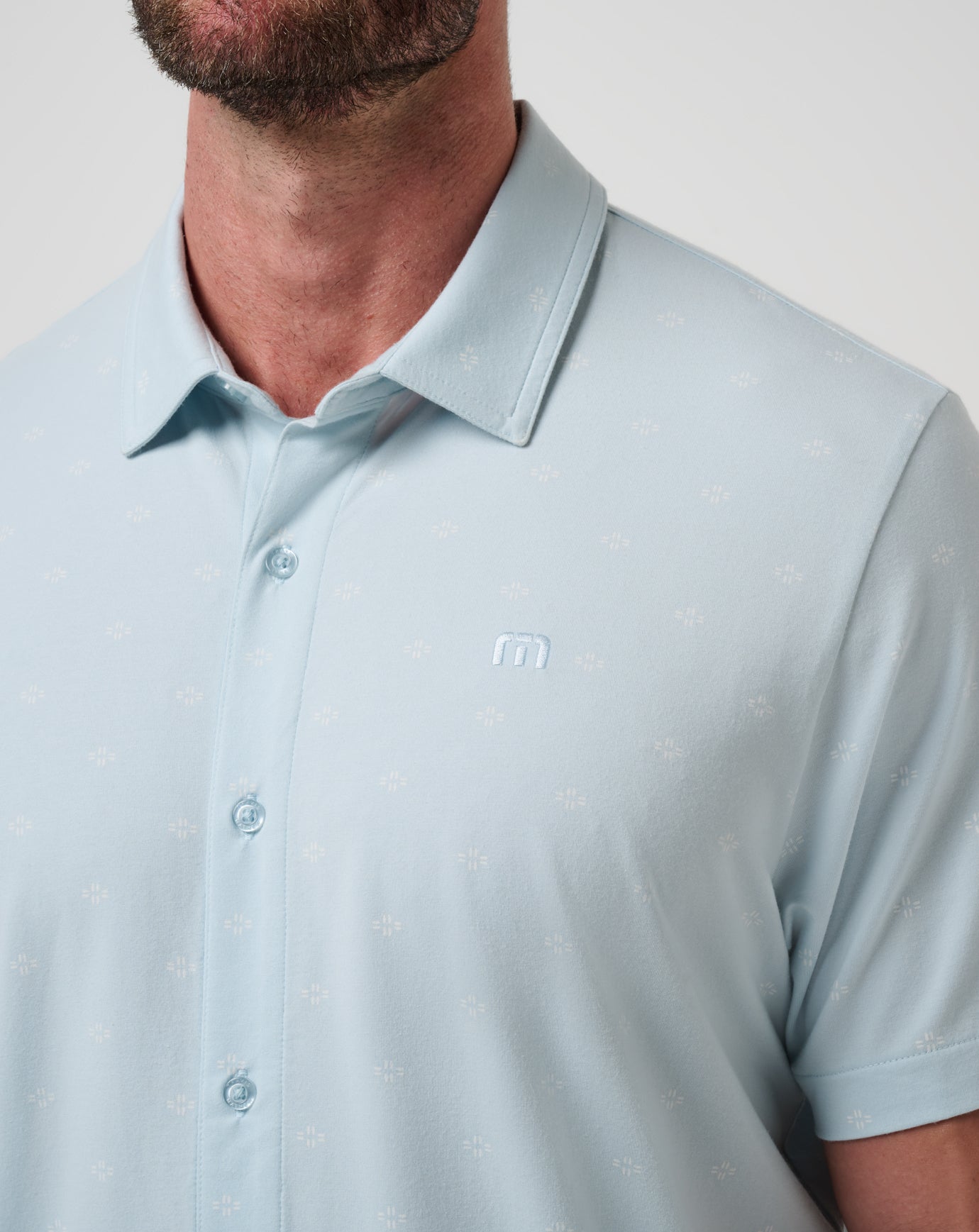 Shore Of It Button-Up Men/Azzurro
