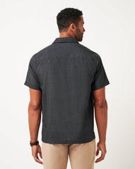 Lost Cave Button-Up Men/Heather Black