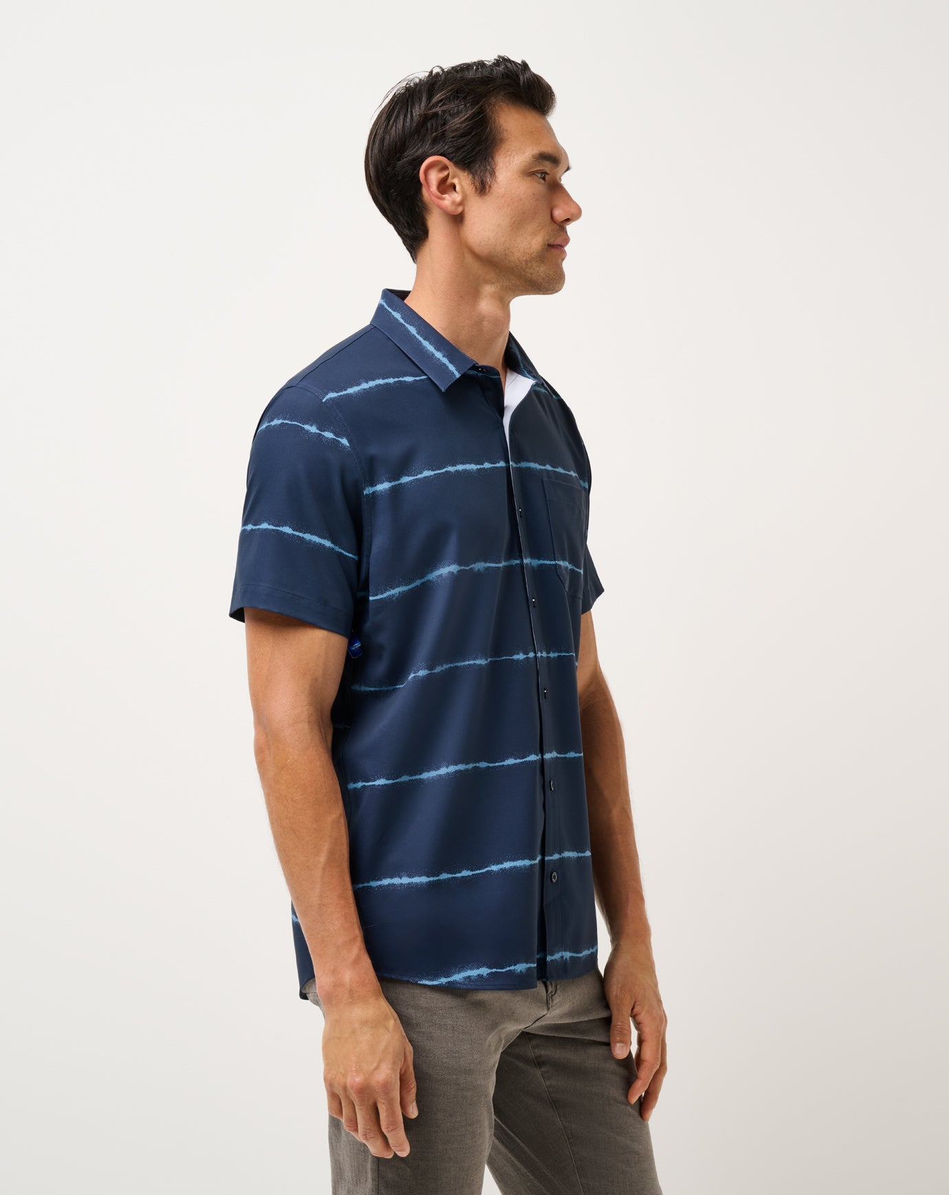 Techwoven Sundaze Button-Up Men|New/Total Eclipse