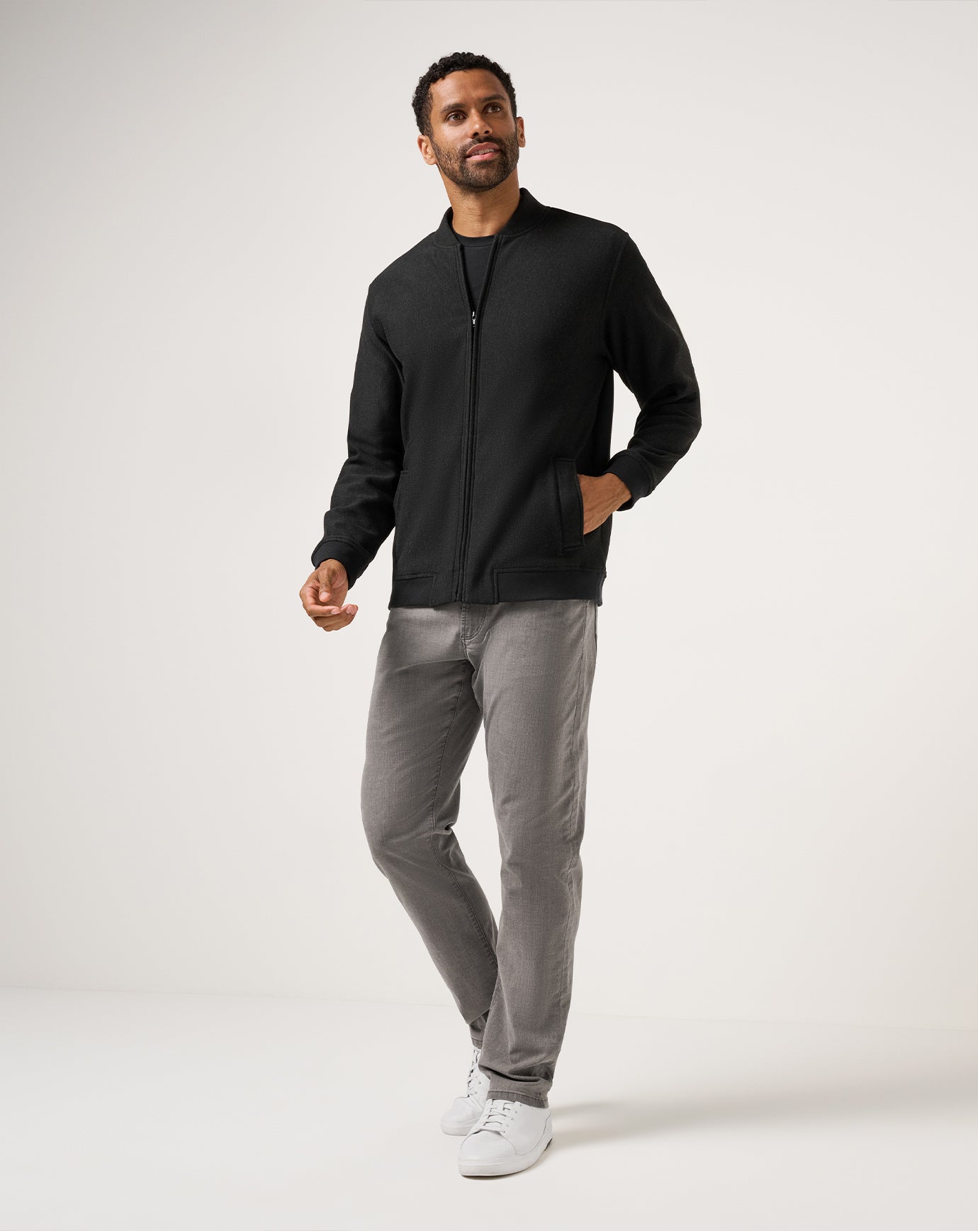 TM Social Club Bomber Men/Heather Black