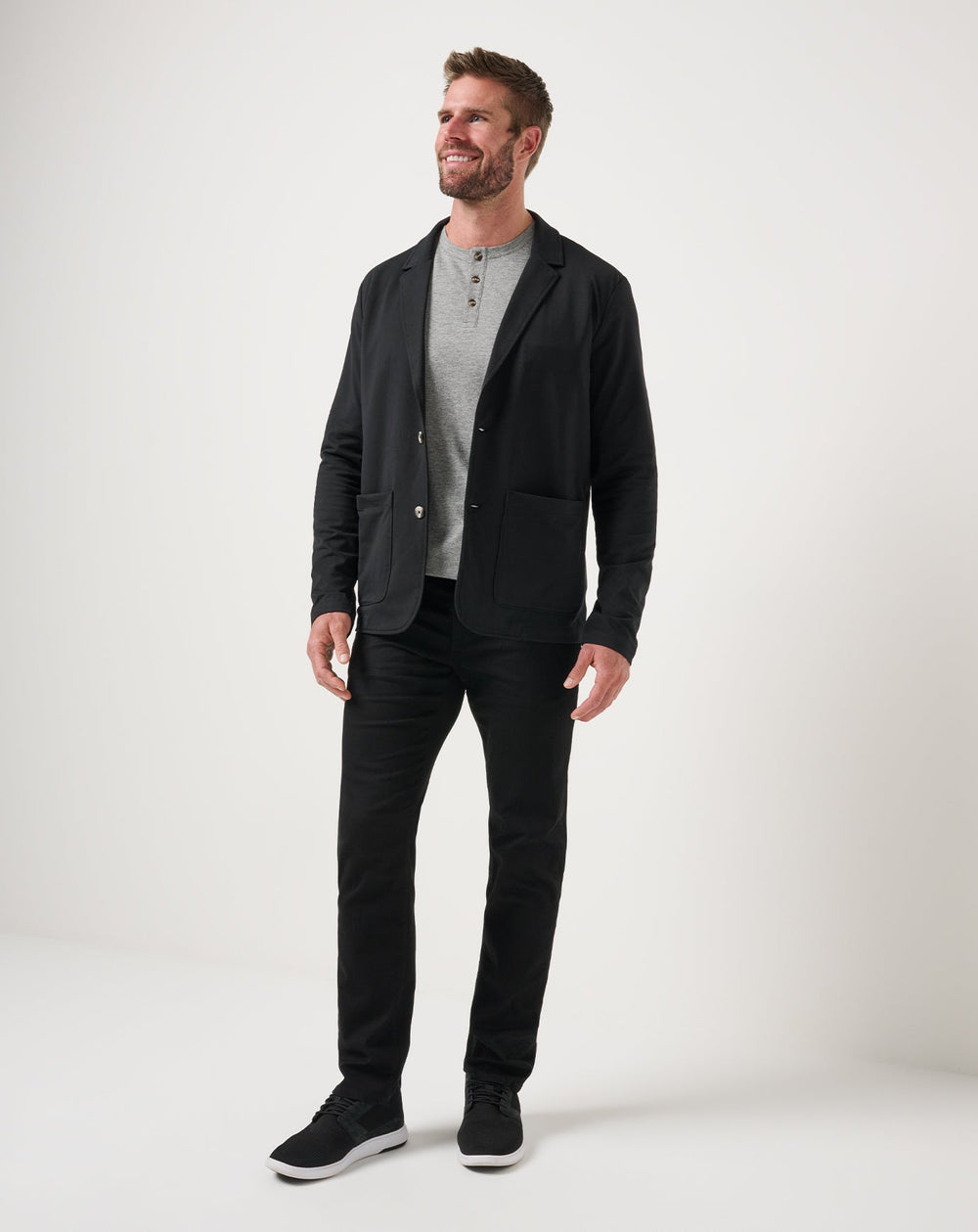 Stretchknit Blazer Men/Black